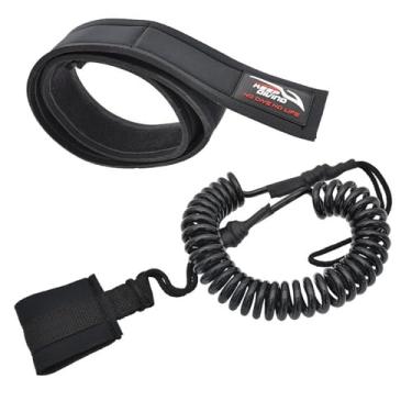 Imagem de YIJU Trela de segurança para prancha de surf, cinto confortável para pranchas de remo com suporte para longboard