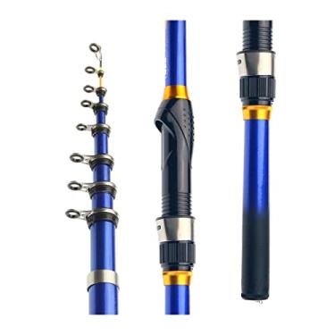 Imagem de Varas de Pesca Telescópica Vara de Pesca Giratória Alimentador de Carpa de Fibra de Carbono Mini Vara de Viagem Assento de Carretel 3M 2,7M 2,4M 2,1M 1,8M 1,5M Vara de Pesca Telescópica (Cor: Caneca Bigblu, Tamanho: 2,7 m)