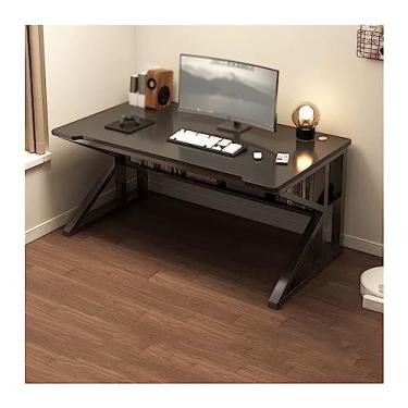Imagem de Mesa de computador PC mesa de jogos mesa de escritório estudante mesa de casa quarto simples quarto estudo escrita mesa pequena mesa de PC (cor: A, tamanho: 100 * 60 * 72 cm)