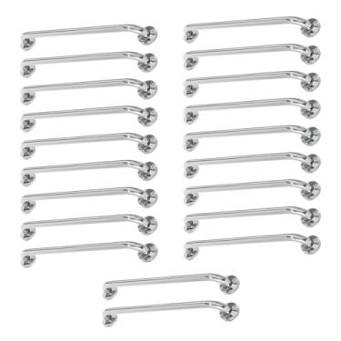Imagem de Alça de Apoio Inox Barra 80cm Kit 20 Unidades Idoso Deficiente Segurança Resistente Banheiro Box Quarto Corrimao Acessibilidade