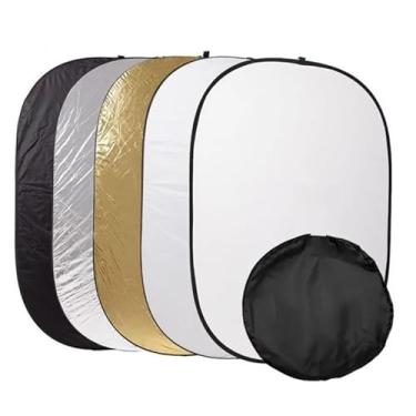 Imagem de Rebatedor Retangular Oval Fotográfico 5 Em 1 90cmx120cm