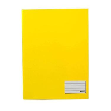 Imagem de Caderno Brochurao Capa Dura 96 Folhas Costurado Amarelo Foroni