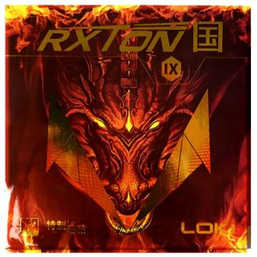 Imagem de HOOWAN Loki RXTON 9 Tênis de mesa de borracha nacional de pingue-pongue folha preta pegajosa com esponja azul pré-afinada