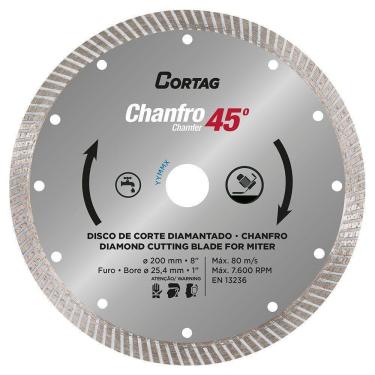 Imagem de Disco Diamantado 200mm Linha Zapp para Chanfro 45° Cortag