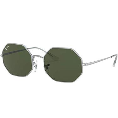Imagem de Ray-Ban Octagon RB1972 914931 54 Prata/Verde Clássico G15