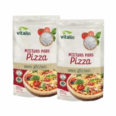 Imagem de Kit 2X: Mistura para Pizza Sem Glúten Vitalin 200g