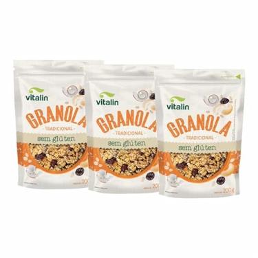 Imagem de Kit 2X: Granola Tradicional Sem Glúten Vitalin 200g