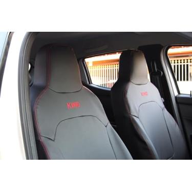 Imagem de Capa de Banco Automotivo Carro Em Couro Kwid 2018 A 2024