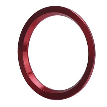 Imagem de Tampa do botão de partida e parada de ignição do motor guarnição vermelha, liga de alumínio, substituição para 2009‑2018