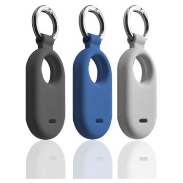 Imagem de SKZIRI Conjunto de capas de silicone para SmartTag2 (preto + cinza + azul marinho)