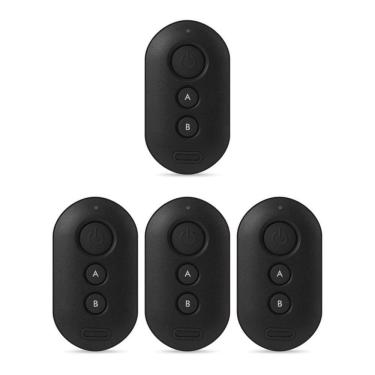 Imagem de Kit 4 Controle Remoto para Alarme e Portão XAC 4000 Smart Preto Intelbras