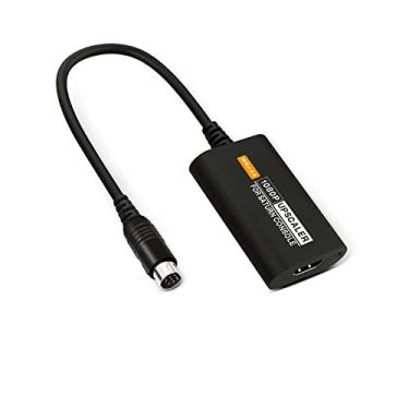 Imagem de NORMICHIC Conversor para Sega Saturn SS para HDMI, adaptador de cabo HDMI 1080P para Saturn SS 16:9/4:3 entrada S-Video 1080p adaptador (preto)