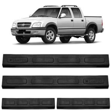 Imagem de Jogo De Soleira Porta S10 CD 1995 a 2011 Injetada Preta