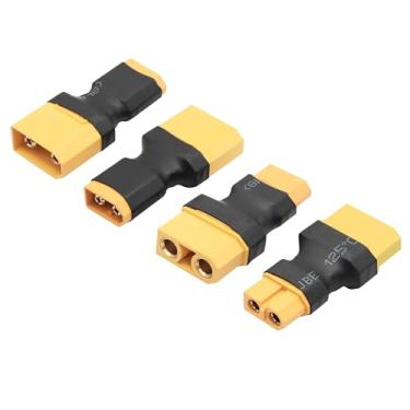 Imagem de 2 pares de conectores XT60 e XT90, XT60 macho para XT90 macho e XT60 fêmea para conector fêmea XT90 sem adaptador de fio, para carregamento de bateria de lítio RC ou plugue conversor XT90 e XT60 (4