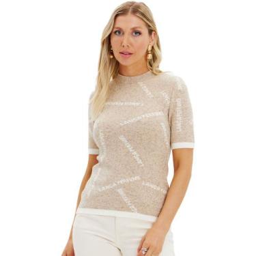 Imagem de Blusa Tricot Lança Perfume In24 Bege Feminino