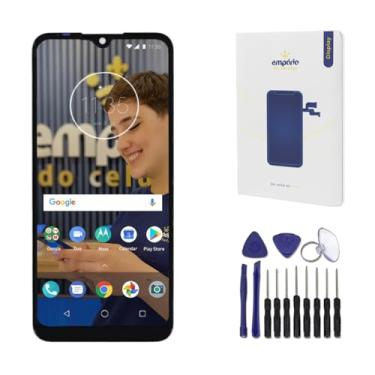 Imagem de Tela Frontal Display Touch Compatível Moto E6 Plus Premium Preto