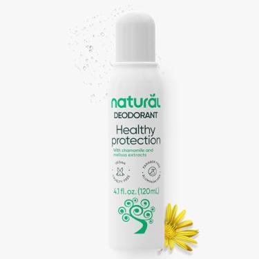 Imagem de NATURAL Desodorante com Extratos de Camomila e Melissa - Proteção Saudável - Calmante e Refrescante - Sem Alumínio - Vegano - 120ml