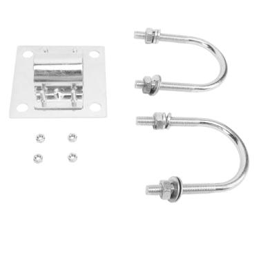 Imagem de Braçadeira de Montagem para V2, Kit de Montagem Starlink, Braçadeira de Mastro de Aço Com Parafusos Em U, Adaptador de Montagem Em Poste de Antena Parabólica