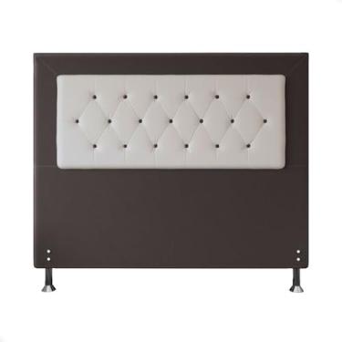 Imagem de Cabeceira Queen Size Casal 160cm Cama Box Estofada Quarto Havana (Suede marrom)