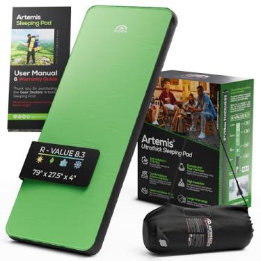 Imagem de Almofada de dormir Gear Doctors Artemis 3D autoinflável – Colchão de acampamento com valor de 8,3 R – Tapete de dormir isolado para clima frio, mochilão, caminhada, barraca, uso ao ar livre