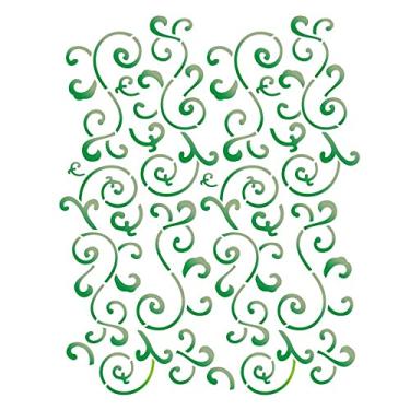 Imagem de Stencil de Acetato para Pintura OPA 15 x 20 cm - 1063 Estamparia Arabesco Folha