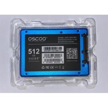 Imagem de Oscoo SSD 512Gb - Velocidade leitura 560Mb/s e Velocidade escrita 550M