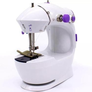 Imagem de Mini Máquina Costura Portátil Elétrica Com Acessórios Bivolt - IWMC507