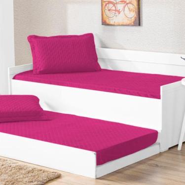 Imagem de Cobre Leito Pratico Solteiro 01 Unidade Pink - Enxovais Aquarela