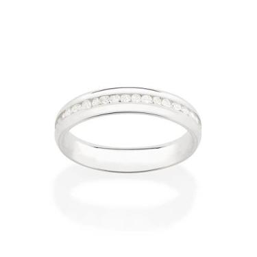 Imagem de Aliança de namoro fina prata 925 casamento ou noivado anel rommanel fe