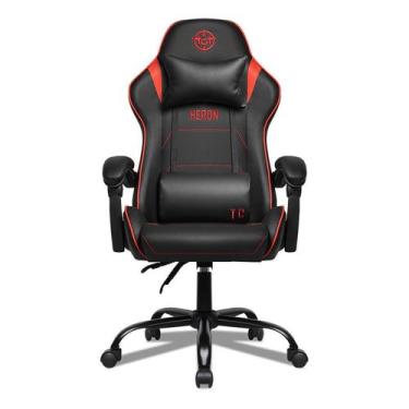 Imagem de Cadeira Gamer TGT Heron TC, Preto e Vermelho, TGT-HRTC-BR02 - TGT Targ