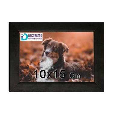 Imagem de Porta Retrato C/vidro 10x15 Moldura Preta Para fotos e decorações. - D