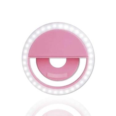 Imagem de Iluminador Para Foto Luz Led Ring Light Selfie Rosa - BCS