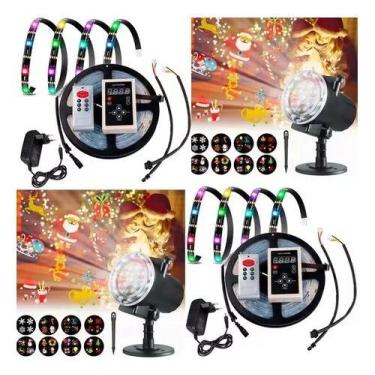 Imagem de Pisca Pisca Natal 2 Em 1 Projetor + Fita Led 5 Metros - LUCES