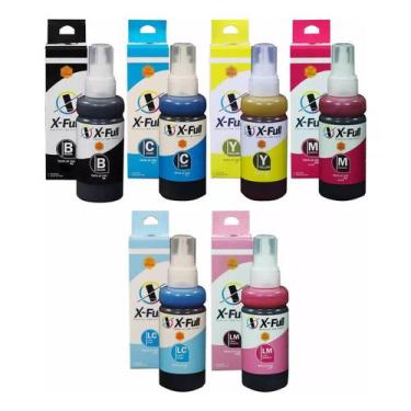 Imagem de Kit 6 Tinta T673 Compatível Para L800 L805 L810 L850 L1800 - xfull/are