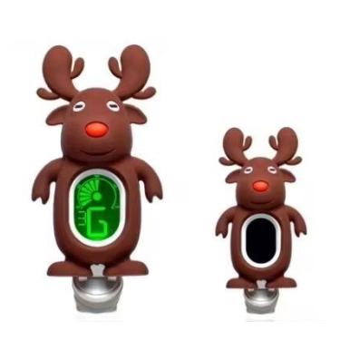 Imagem de Afinador Violão Guitarra Baixo Cavaco Bichinhos Rena Marrom - Swiff