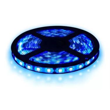 Imagem de Fita Led 5m Cores 12v 60leds/m IP20 4,8W/M Galaxy, AZUL