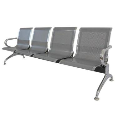 Imagem de Longarina 4 Lugares NR-17 Dubai Fratini 226 cm (larg) Aço Carbono, Cro