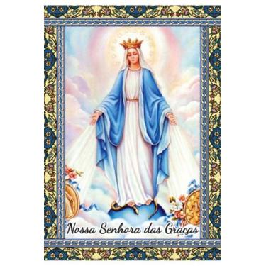 Imagem de 1000 Santinho N S Sra Nossa Senhora das Graças (oração no verso) - 7x1