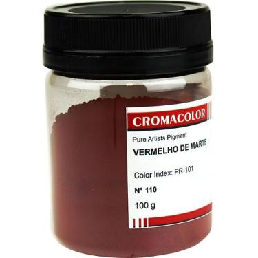Imagem de Pigmento Artistico Puro Cromacolor 110 Vermelho de Marte 100g