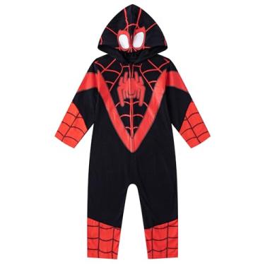 Imagem de Marvel Miles Morales Spider-Man Boys Cosplay Hooded Coverall for Toddlers and Big Kids