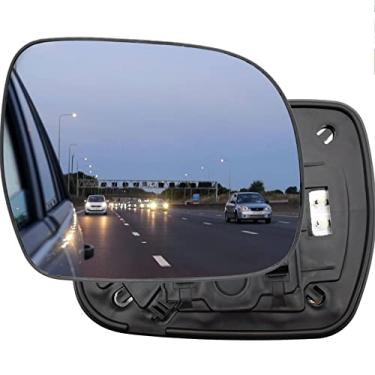 Imagem de AUTOXBERT Espelho de substituição do lado do passageiro direito de vidro espelhado aquecido com placa de suporte apto para Lexus RX330 RX350 RX400H RX300 2004 2005 2006 2007 2008 2009