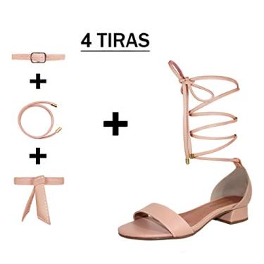 Imagem de Sandália Troca Tira Salto Baixo Grosso 3cm Luiza Sobreira Nude Mod. 2140-2