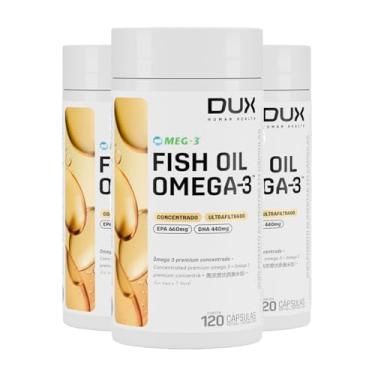 Imagem de Kit 3 Ômega 3 Dux Fish Oil Sem Sabor 120 Cápsulas