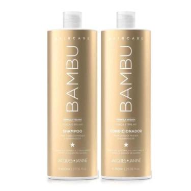 Imagem de Shampoo + Condicionador Jacques Janine Hair Care Bambu 750ml