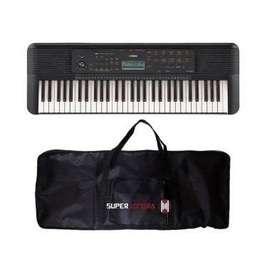 Imagem de Teclado Musical Yamaha PSR-E283 61 Teclas Portátil Preto + Capa