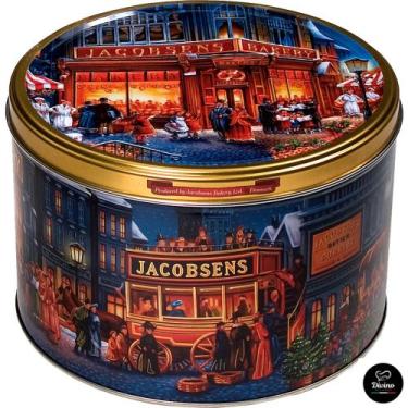 Imagem de Biscoitos Jacobsens Bakery Lata The Market Place 340g - Importado Dina