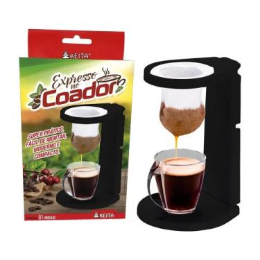 Imagem de Kit Coador Filtro Passador Pano + Suporte Expresso Café - Keita