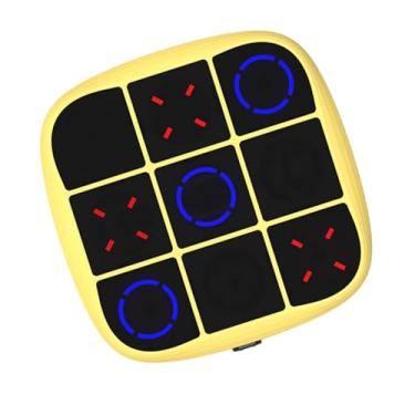 Imagem de Generic Jogo de tabuleiro de elétrico, jogo decorativo de dedos do pé, jogos de tabuleiro XO para crianças, adultos, noite de família, festa infantil, Amarelo