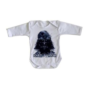 Imagem de body nenê criança roupa bebê manga longa Darth Vader - Empório Dutra, 