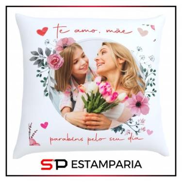 Imagem de Almofada 40x40cm Branca Personalizada - SP ESTAMPARIA